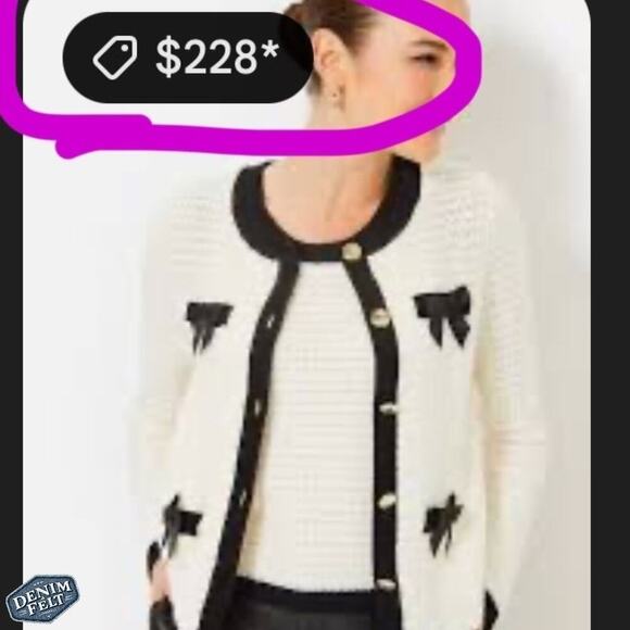 Lilly Pulitzer Valoria Knit Crew Neck Long Sleeve Bow Trim Sweater Set | NEW/NWT - Picture 14 of 16